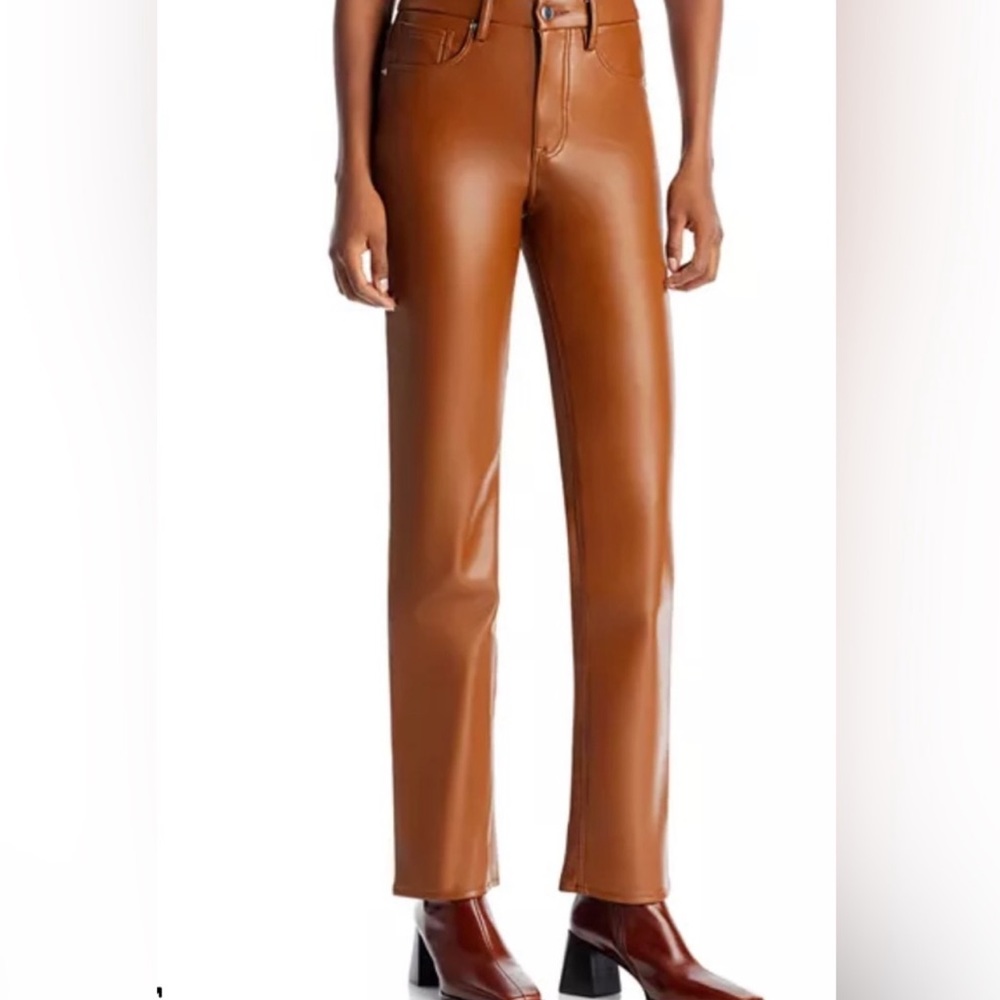 Good American Good Icon Faux Leather Pants